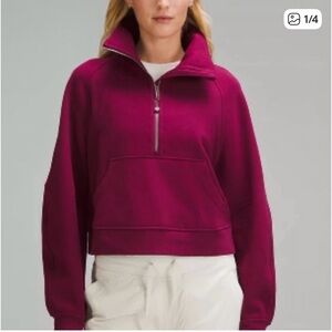 Lululemon Funnel Neck Hoodie Deep Luxe